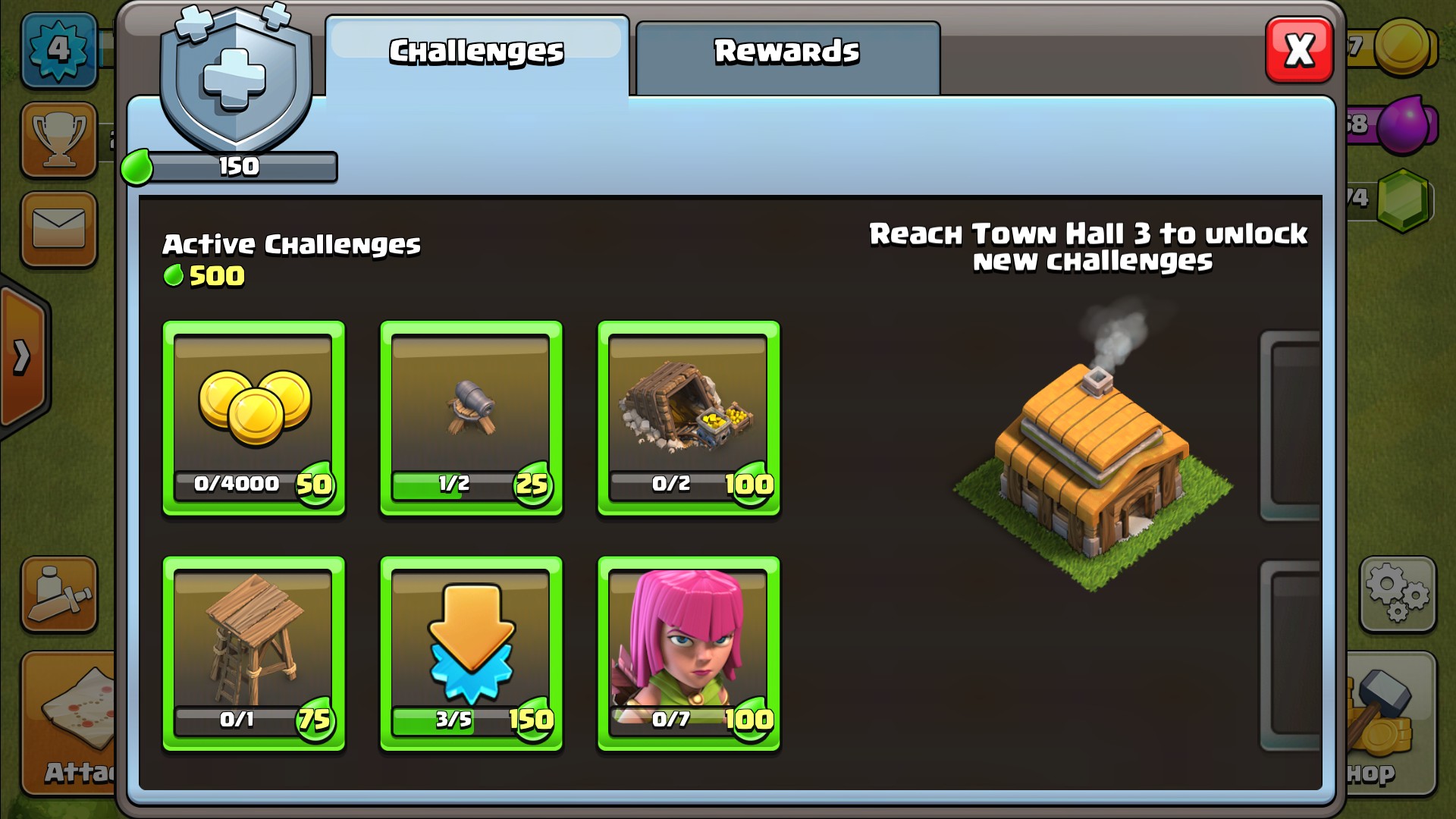 Clash of Clans Challenges